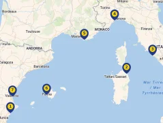 Mapa plavby