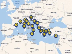 Mapa plavby