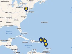Mapa plavby