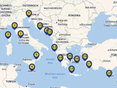 Mapa plavby