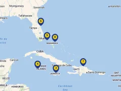 Mapa plavby