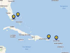 Mapa plavby