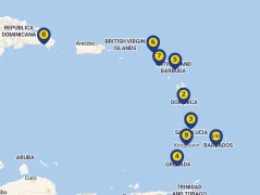 Mapa plavby