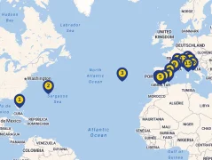 Mapa plavby