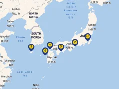 Mapa plavby