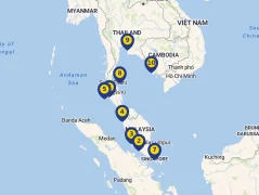 Mapa plavby